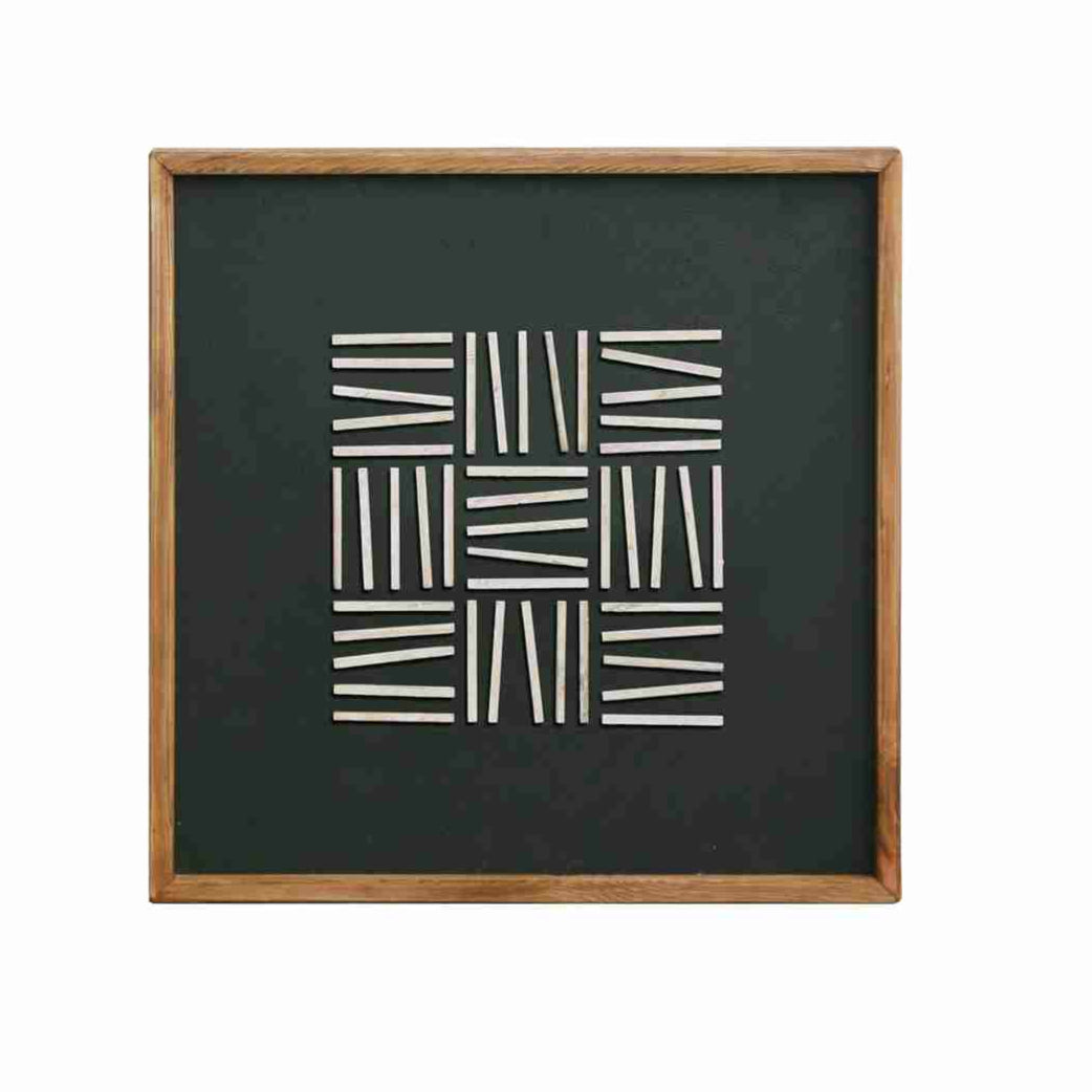 GRIDWORK IN MONOTONE, BLACK
