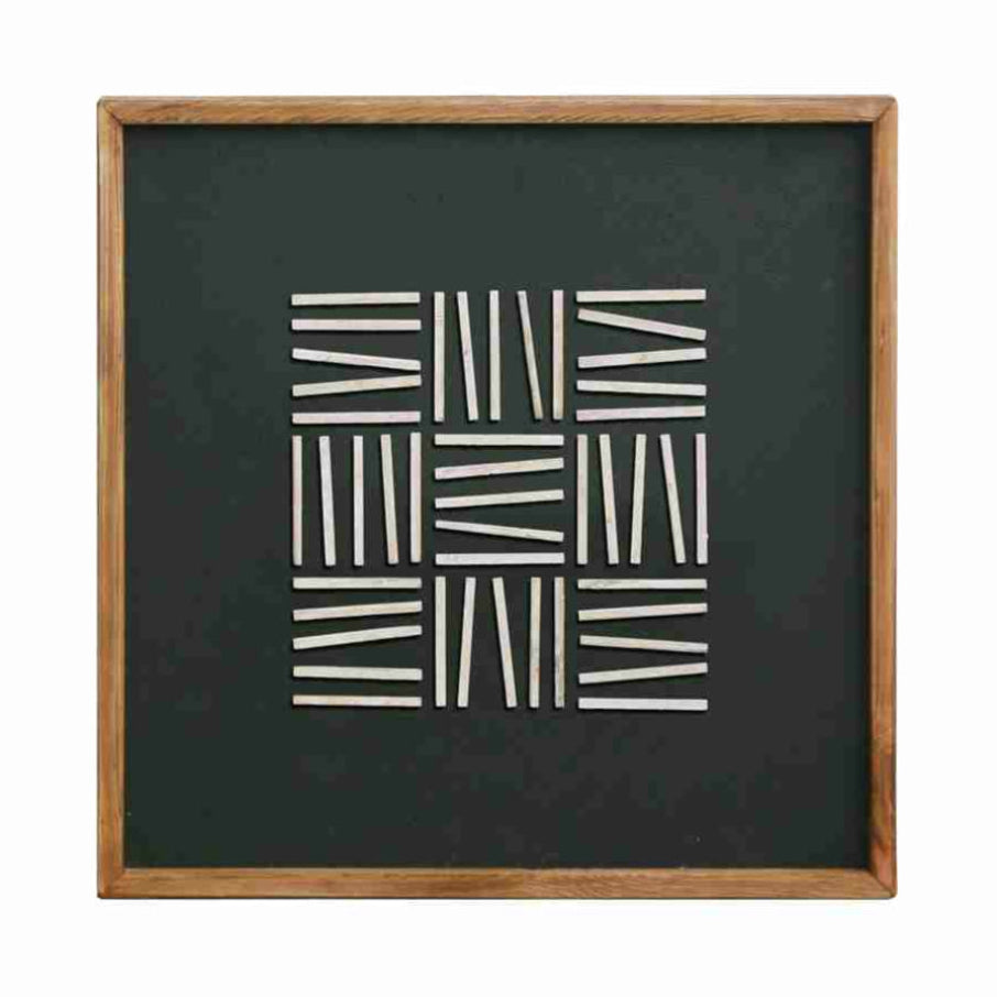 GRIDWORK IN MONOTONE, BLACK