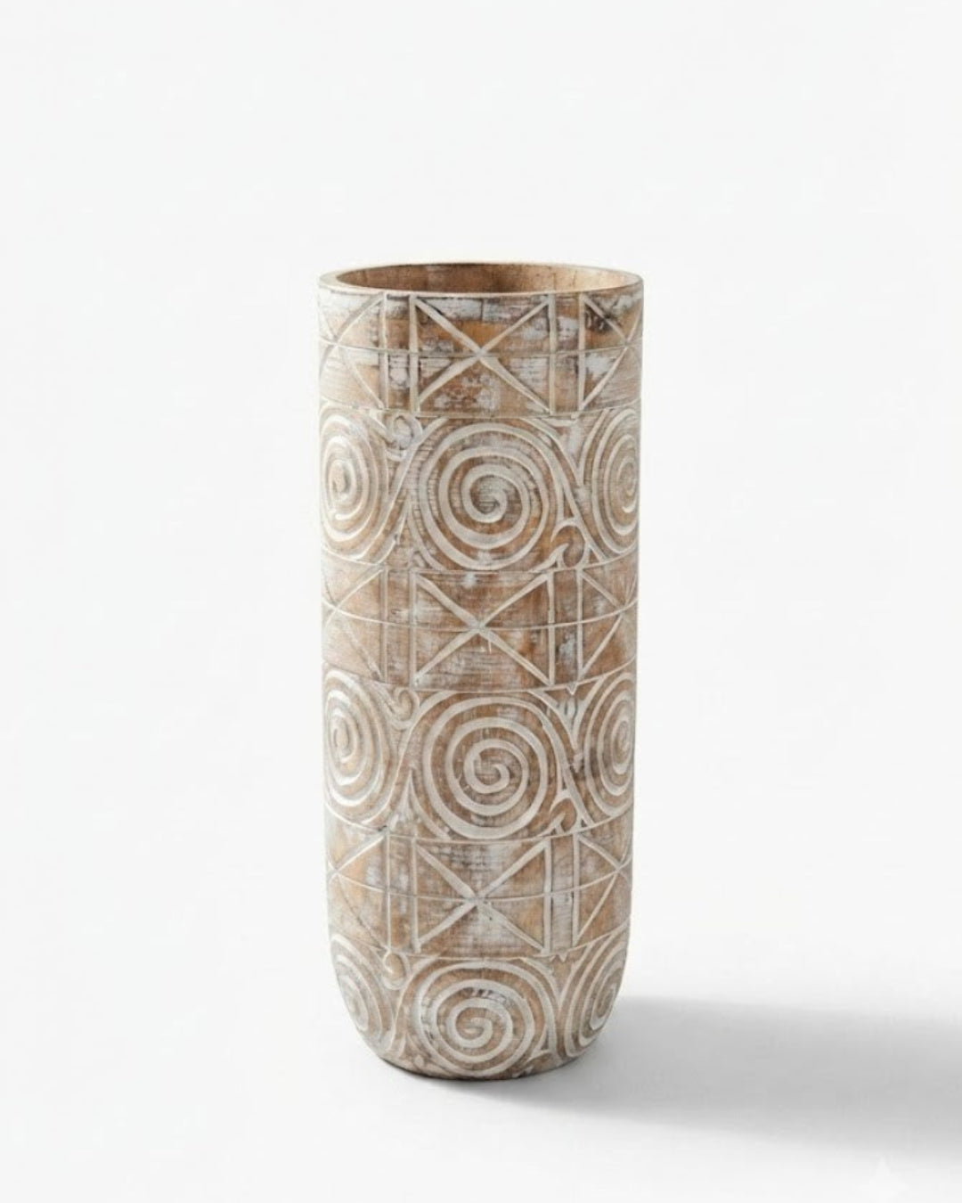 PALM CARVING POT