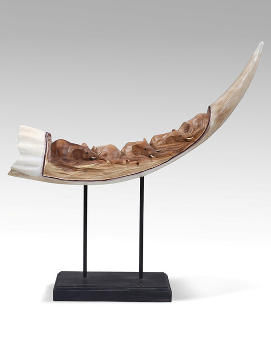 WOODEN IVORY STAND