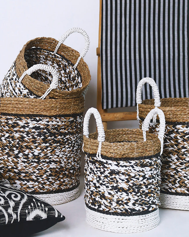 KEANU BASKET SET 4 WITH HANDLE