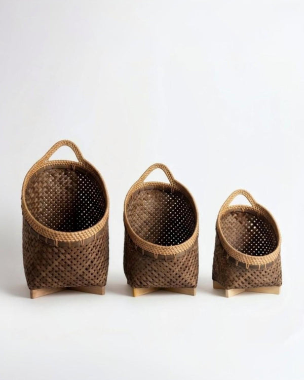ANGGREK BASKET S/3 WITH HANDLE