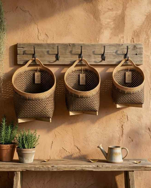 ANGGREK BASKET S/3 WITH HANDLE