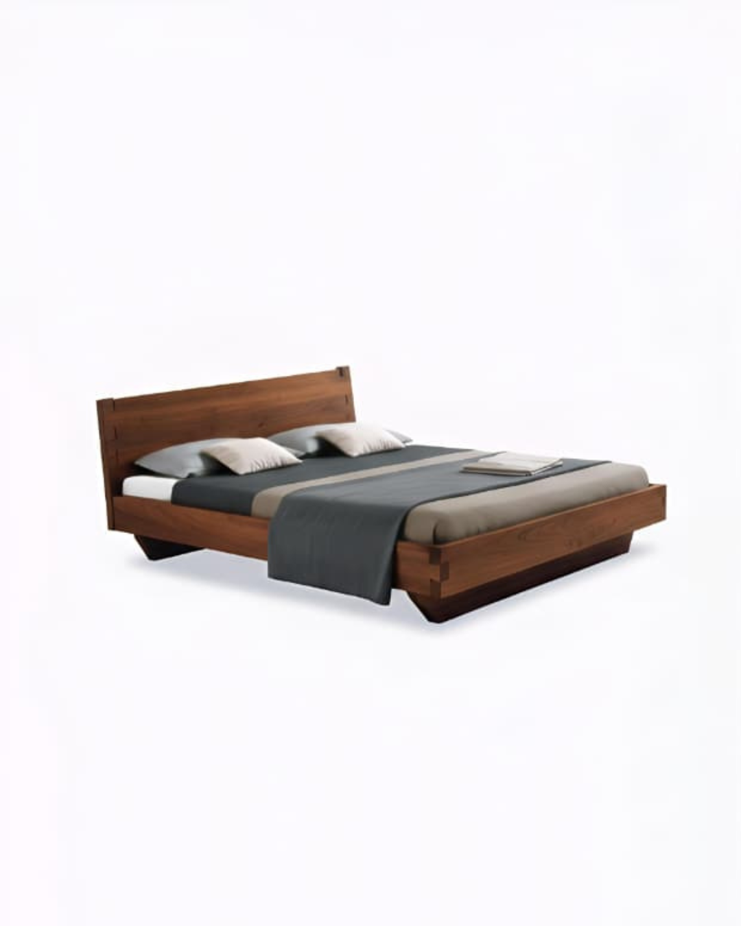 BALI BED - WITH NATURAL HEDABOARD