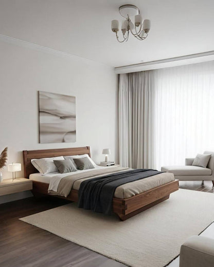 BALI BED - WITH NATURAL HEDABOARD