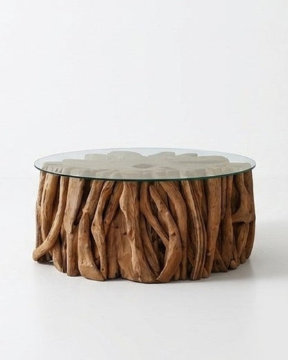 BAXING - COFFEE TABLE  WITH  GLASS TOP