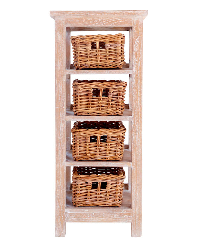 BLORA CABINET WITH 4 BASKETS