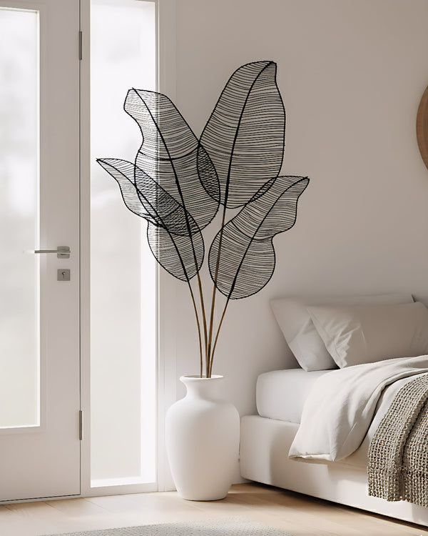 BOHO LEAF STICK BLACK