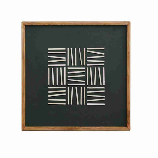 GRIDWORK IN MONOTONE, BLACK