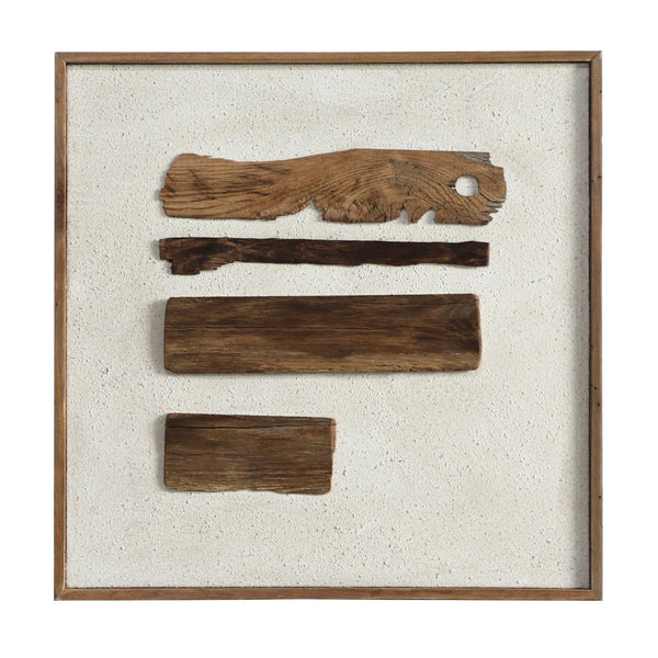 THE FOUR-PIECE ABSTRACT WOOD FRAME