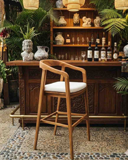 FUNNY MINI BAR CHAIR WITH CUSHION - KELLY BAR CHAIR