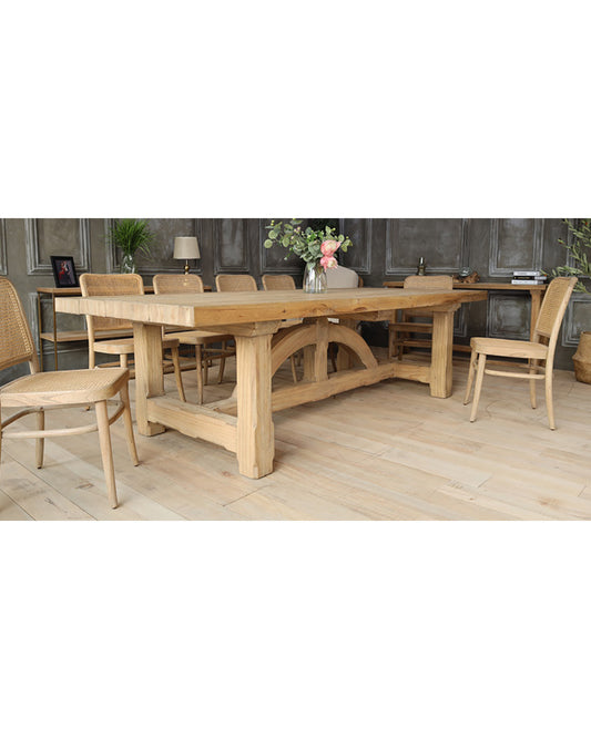 IRON BRIDGE RECTANGLE FIXED DINING TABLE