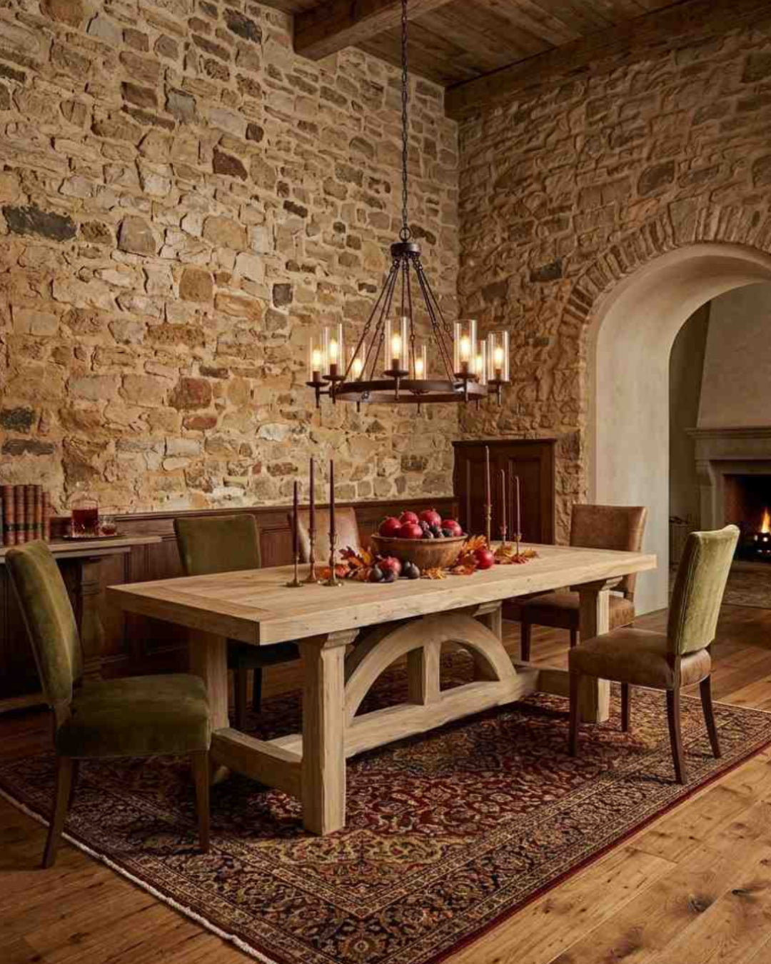 IRON BRIDGE RECTANGLE FIXED DINING TABLE