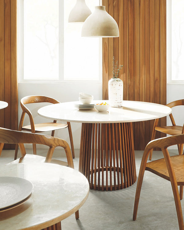 KENTANA ROUND TABLE WITHOUT MARBLE TOP - BASE ONLY