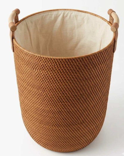 LINEN RATTAN KETAK LAUNDRY BASKET
