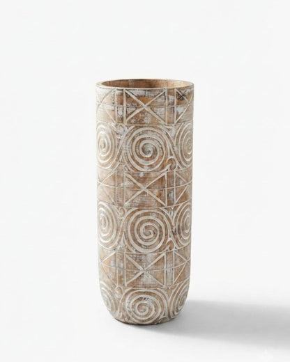 PALM CARVING POT